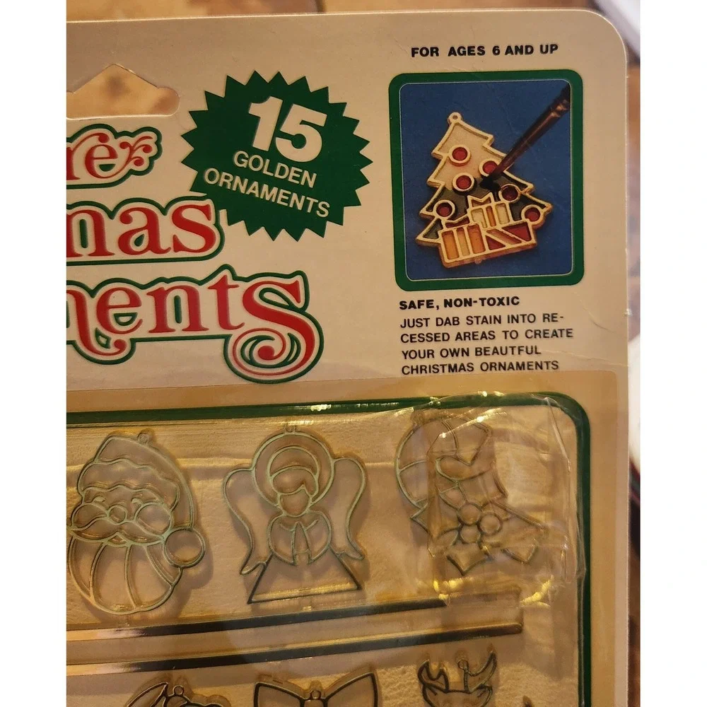 NOS‎ Vintage Craft House 15 Miniature Ornaments Sun Catchers 42500
